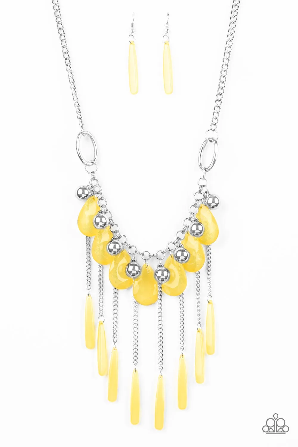 Paparazzi - Roaring Riviera - Yellow Necklace