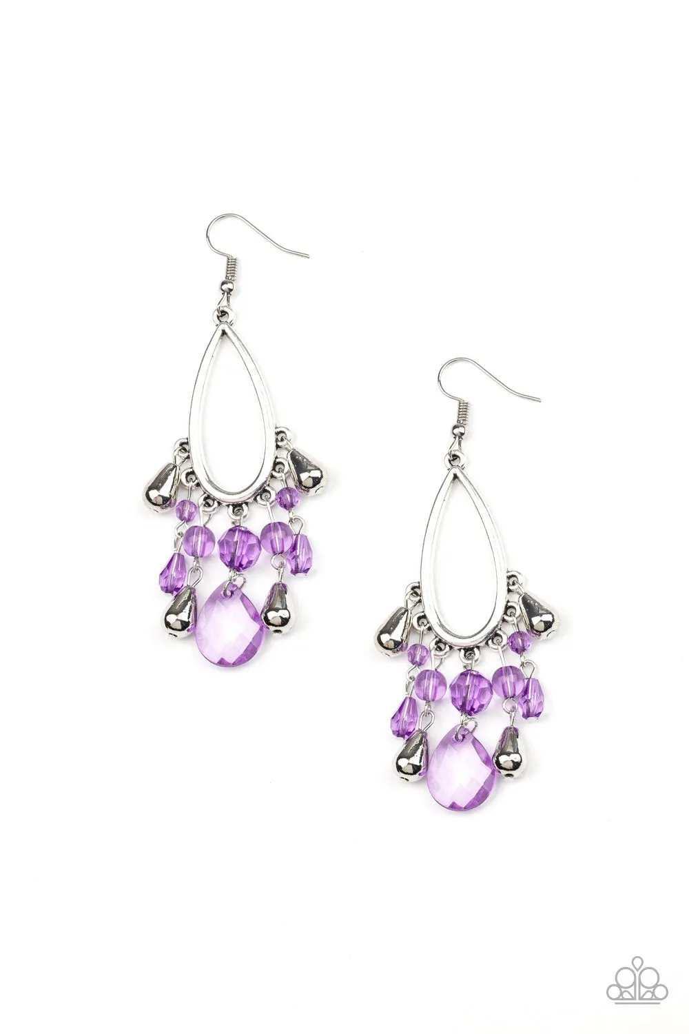 Paparazzi - Summer Catch - Purple Earrings