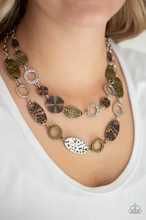 Paparazzi Trippin On Texture Necklace Multi