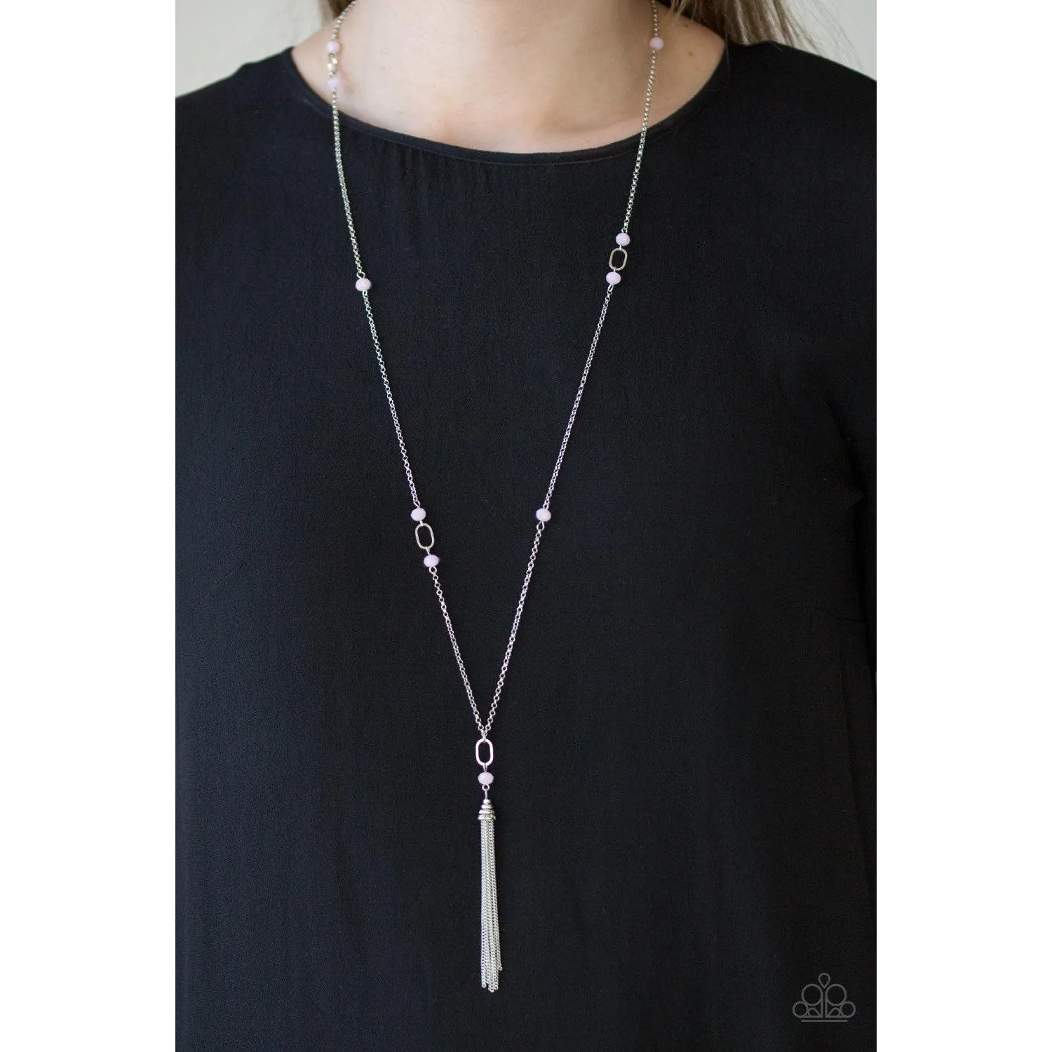 Paparazzi  Vienna Voyage -Pink Necklace & Earrings Set