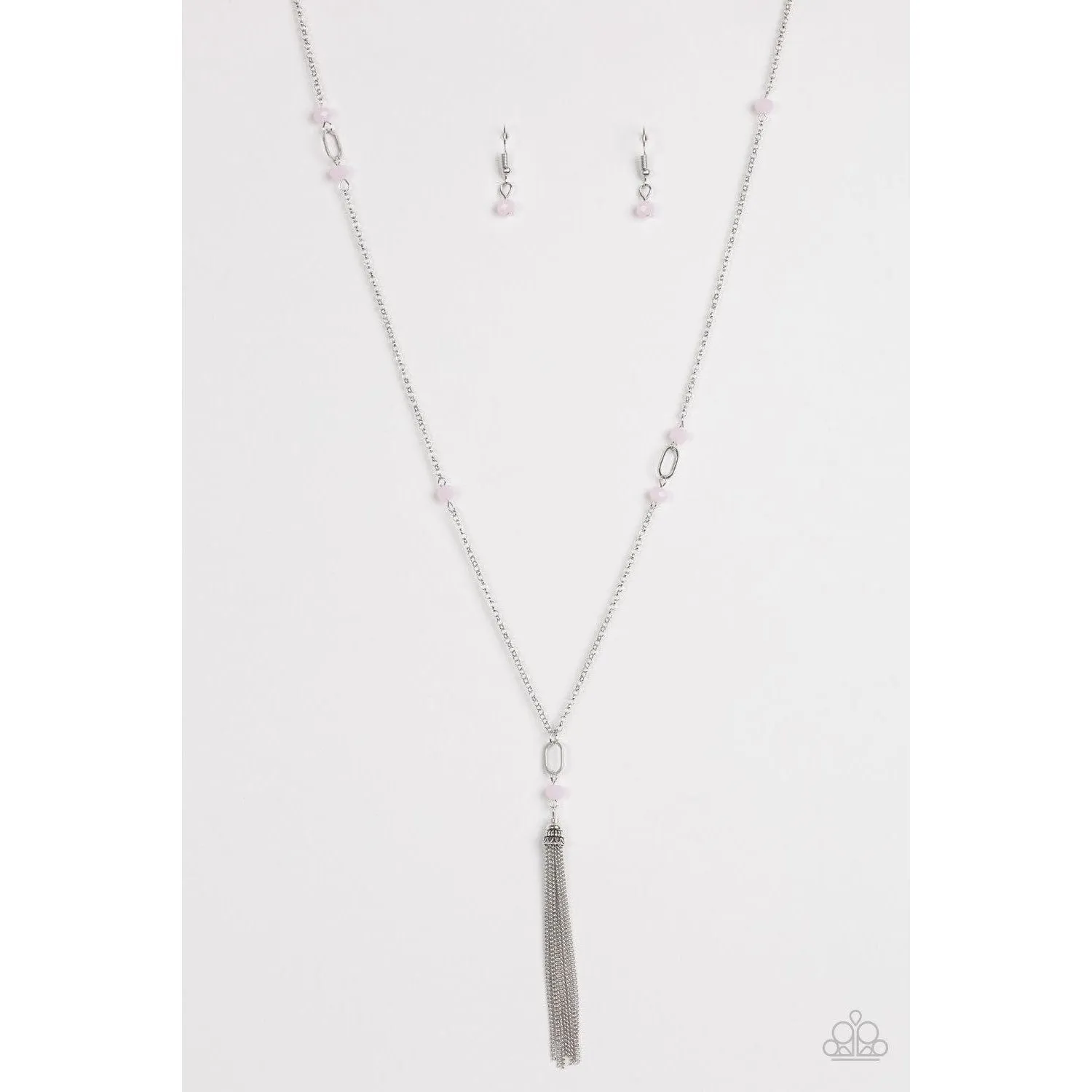 Paparazzi  Vienna Voyage -Pink Necklace & Earrings Set