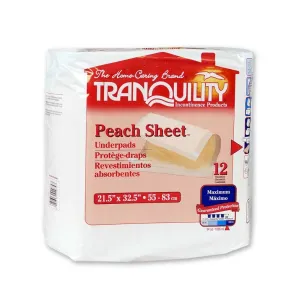 Peach Sheet Underpad Quantity: Pack of 12