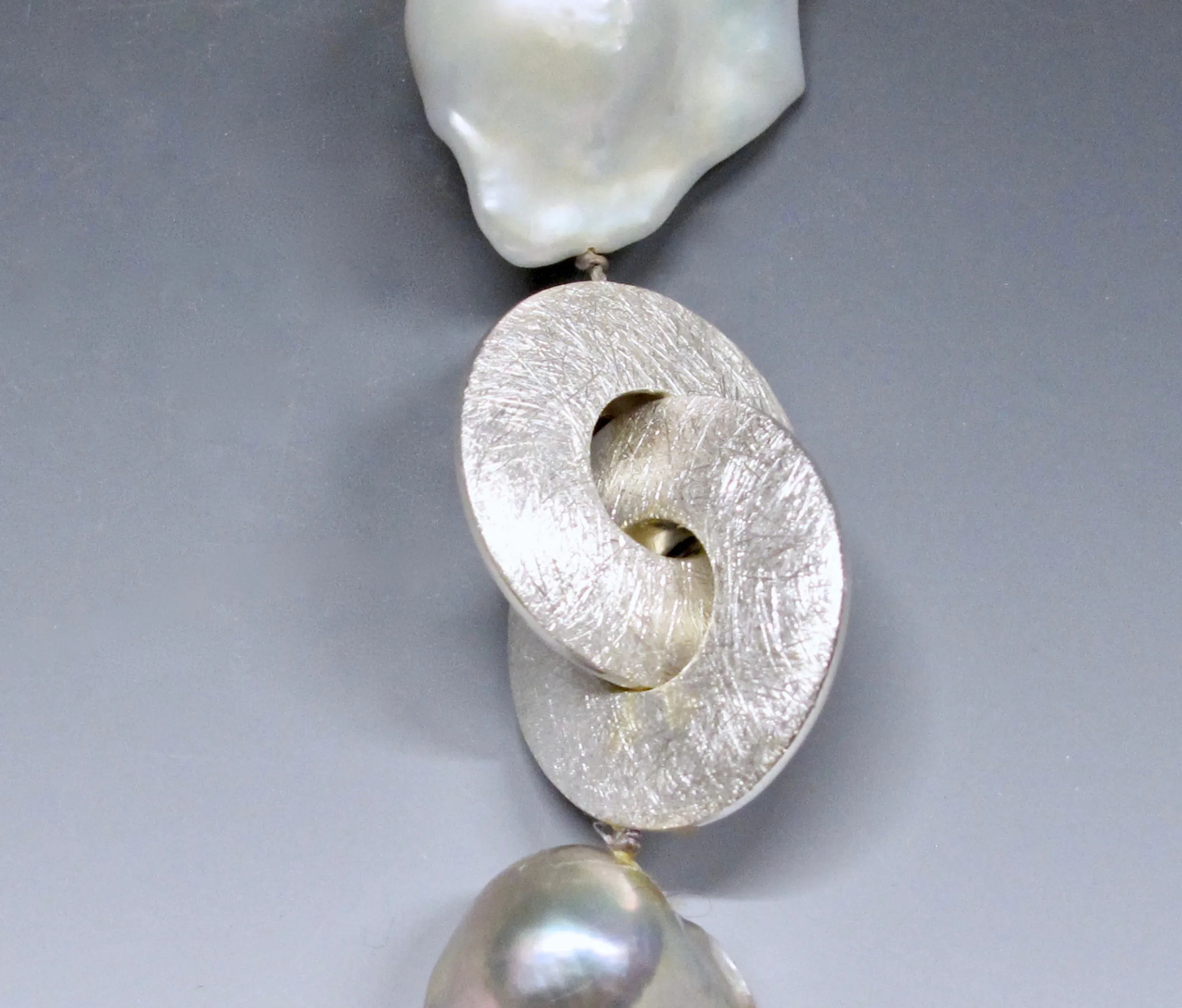 Pearl and Lava Necklace