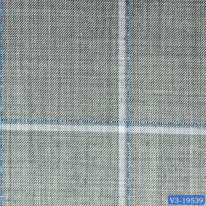 Pearl River Grey Textured with White Windowpane Suit