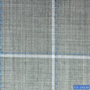 Pearl River Grey Textured with White Windowpane Suit