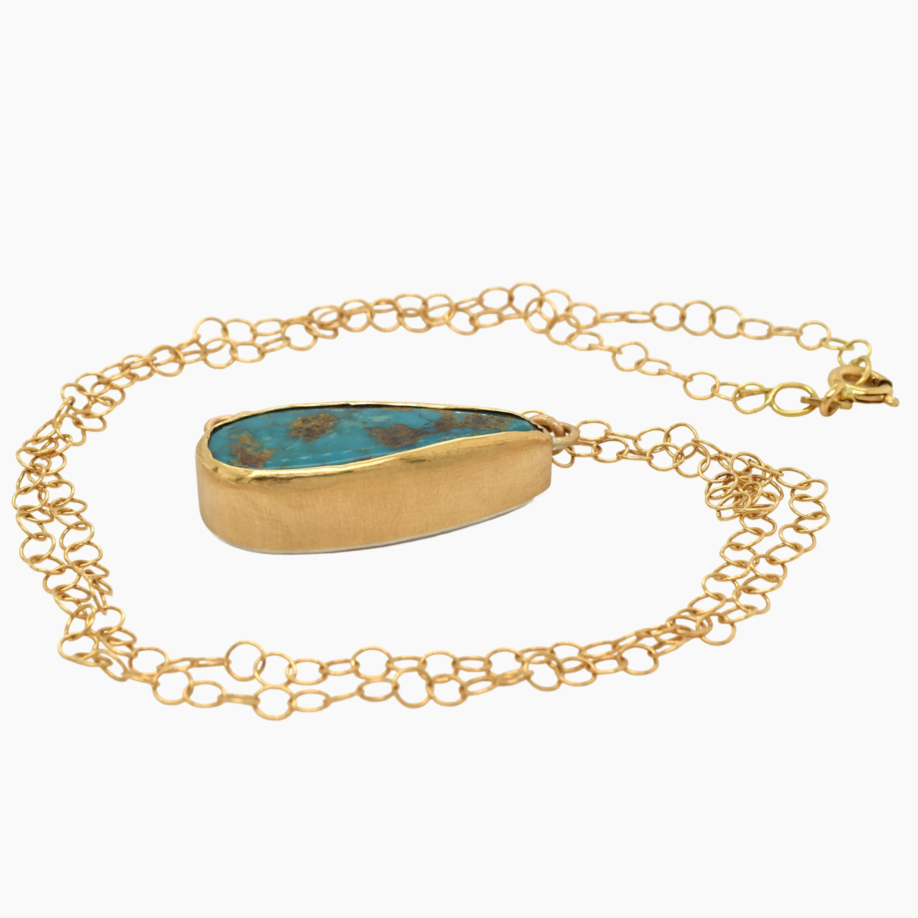 Persian Turquoise Gold Necklace