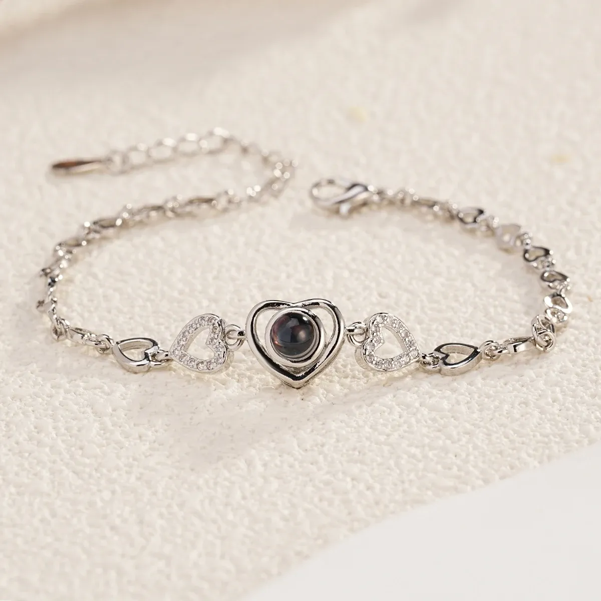 Personalised Heart Photo Bracelet