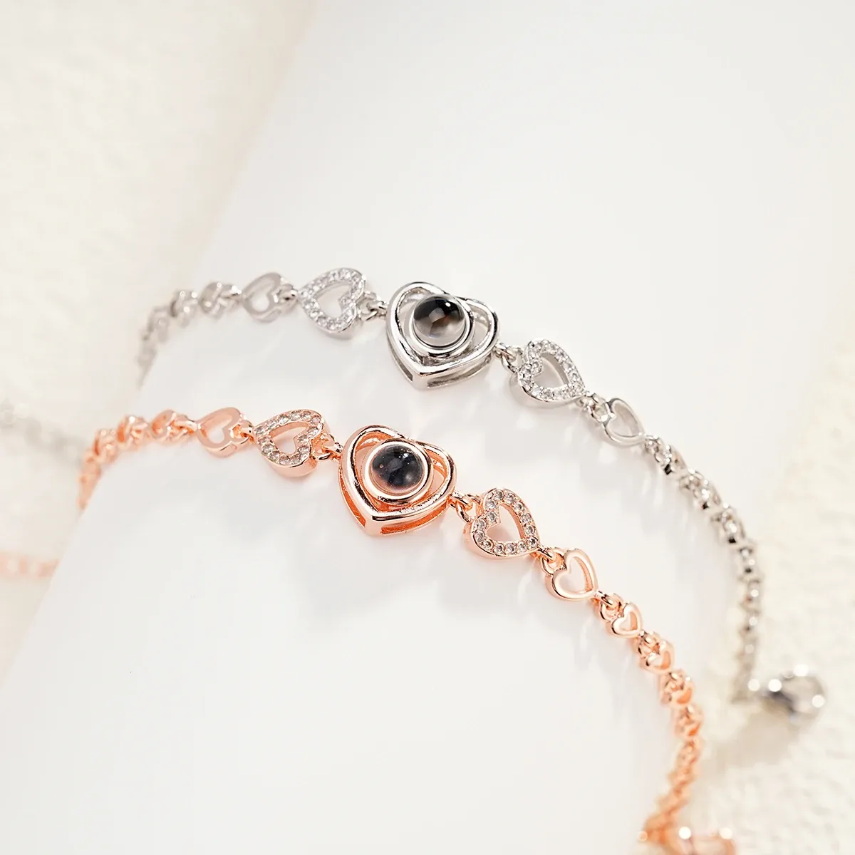 Personalised Heart Photo Bracelet