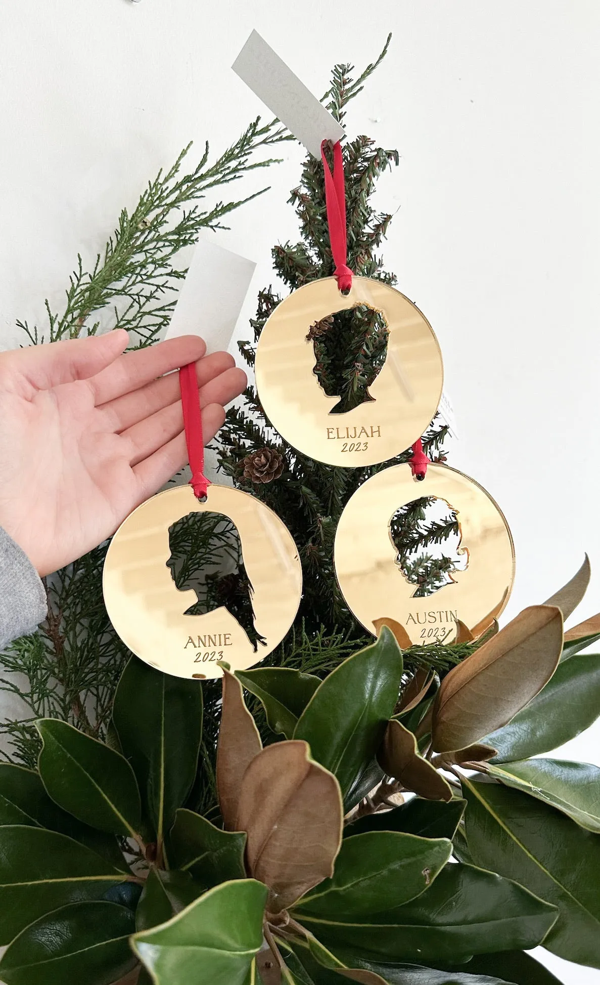 Personalized Silhouette Ornament