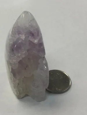 Pink Amethyst Semi Polished Freeform Cluster