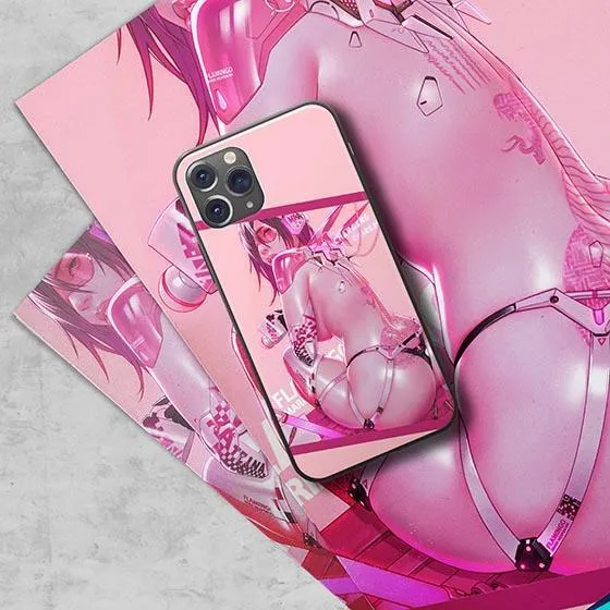 Pink Flamingo LED Case for iPhone