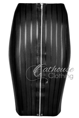 Pinstripe Pencil Skirt