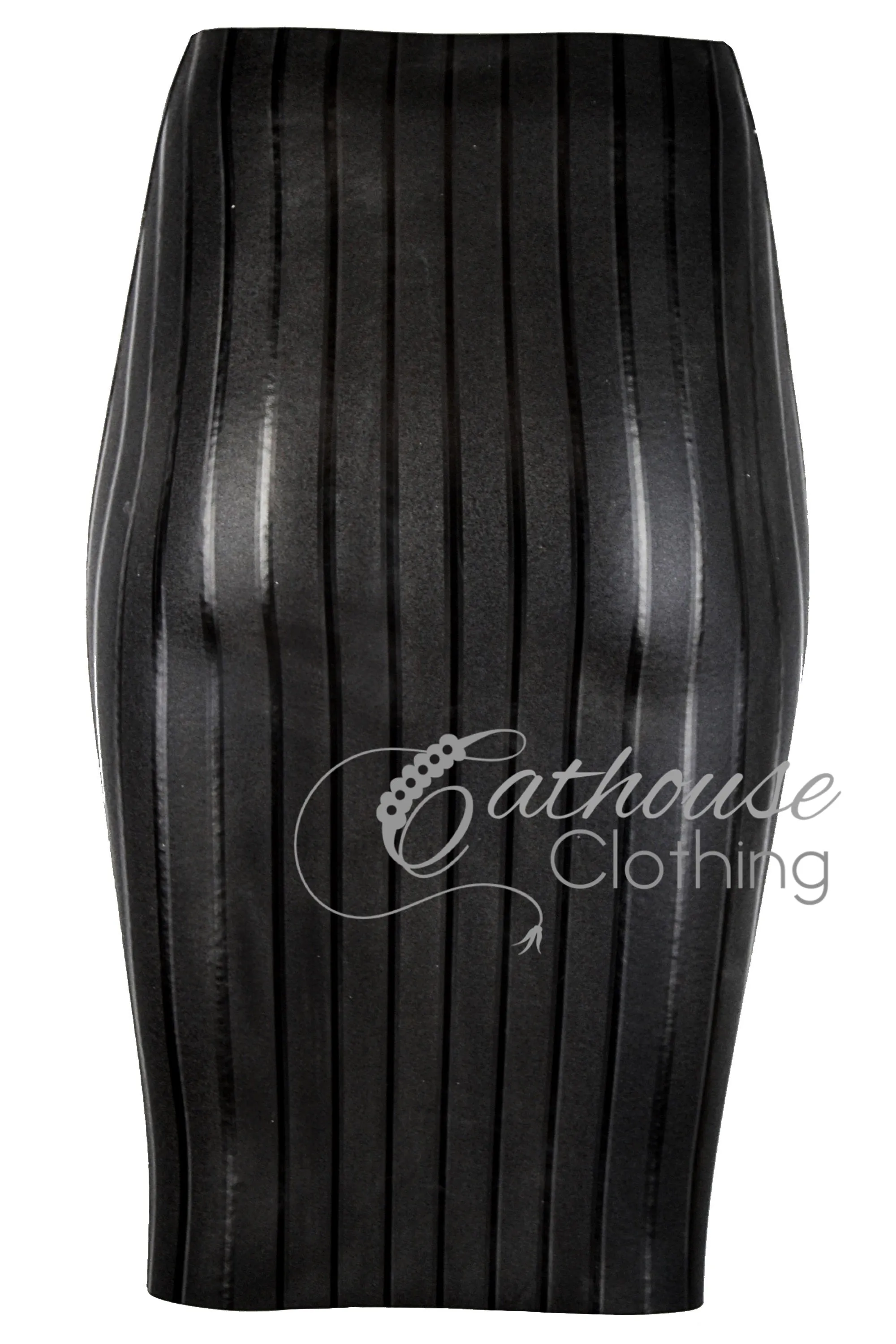 Pinstripe Pencil Skirt