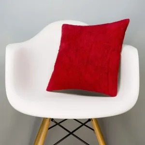 Plain Red Kilim Pillow Cover 16x16 2884