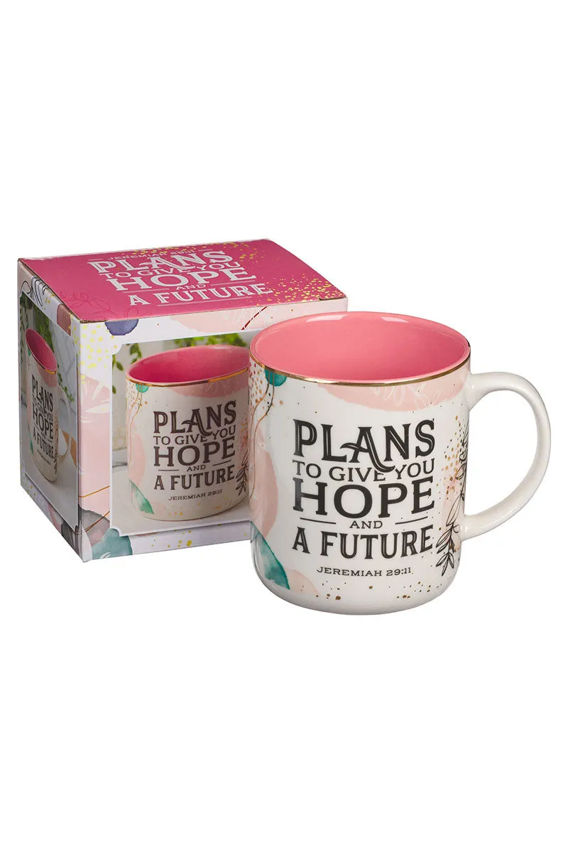 Plans to Give You Hope Muted Watercolor Mug
