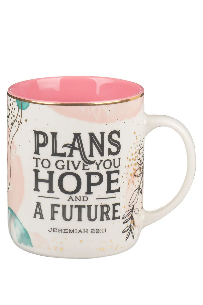 Plans to Give You Hope Muted Watercolor Mug