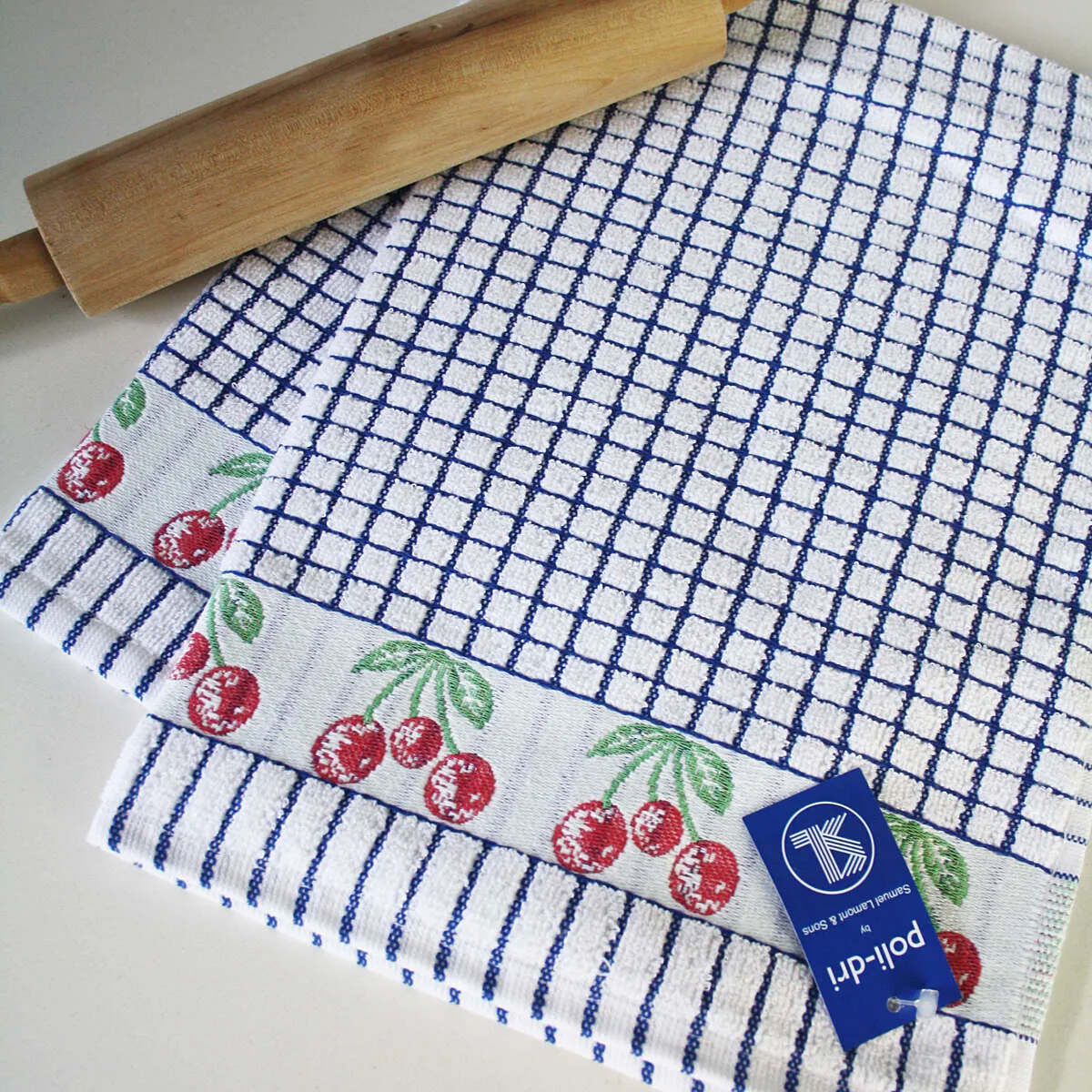 Poli-Dri Jacquard Cherries Tea Towel