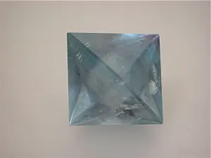 Polished Fluorite, Denton Mine attr., Southern Illinois, Kalaskie Collection #42-306, Miniature 3.5 cm on edge, $125.  Online 11/9.