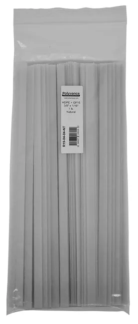 Polyvance R19-04-04-NT Natural HDPE   GF15 Plastic Welding Strips, 3/8"x1/16", 1 lb.