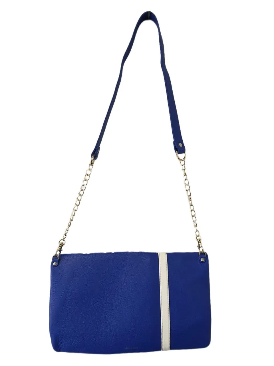 POPINJAY Women's Blue Kubic Large Clutch #PY203 13'x8' One Size NWT
