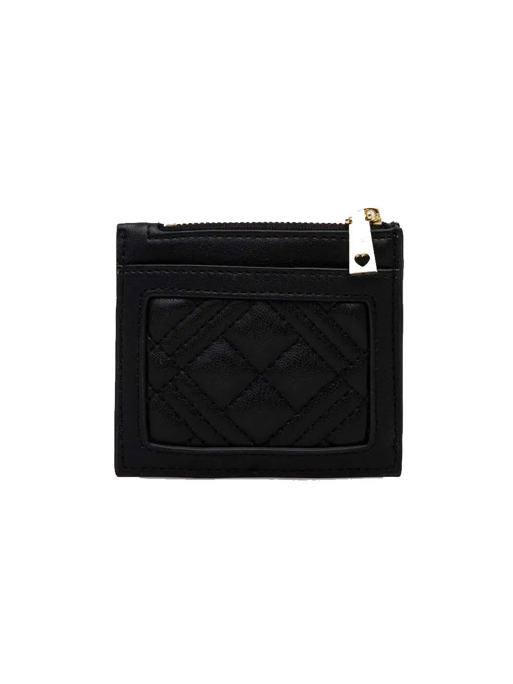 Portafoglio Quilted Pu - Nero