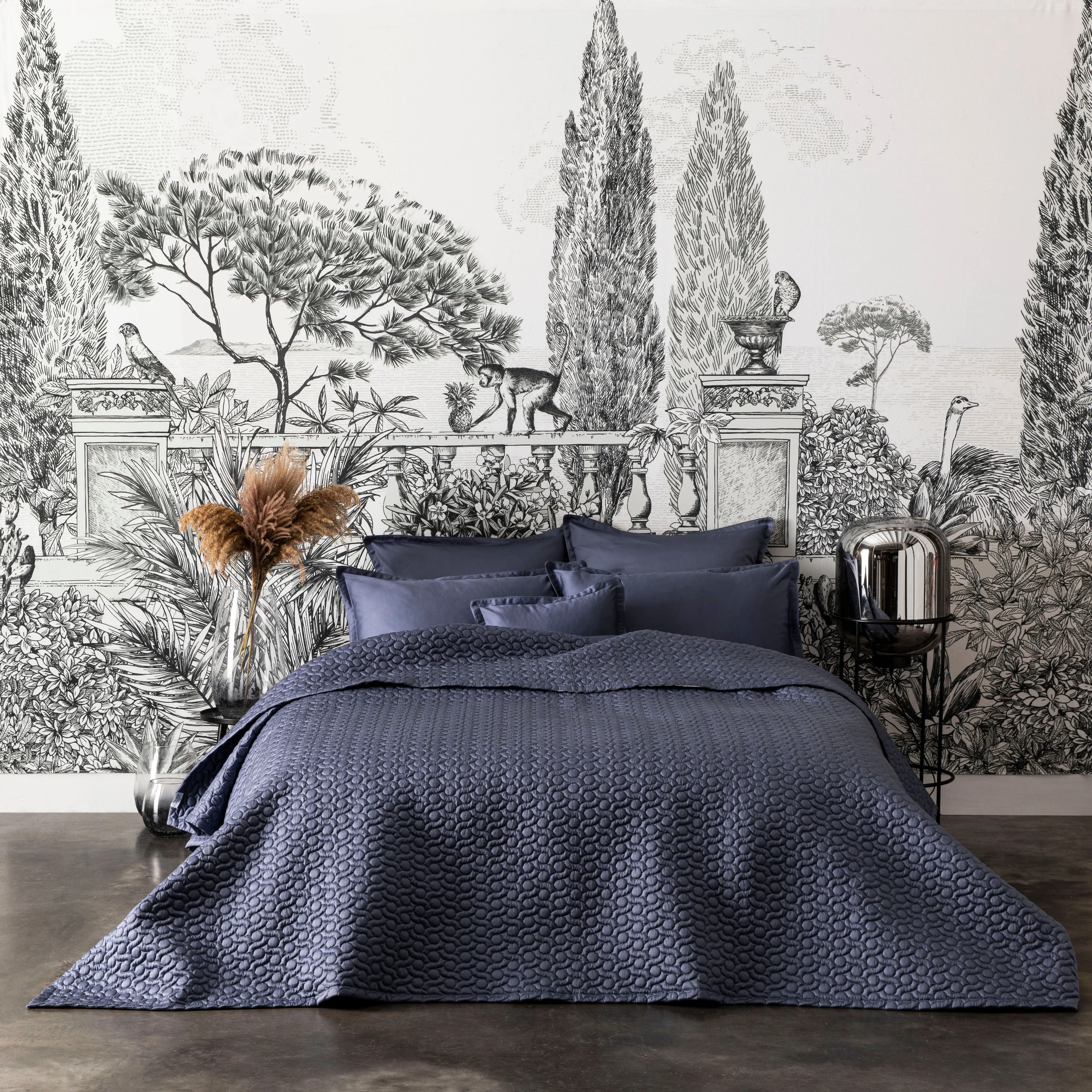 poésie quilted coverlet