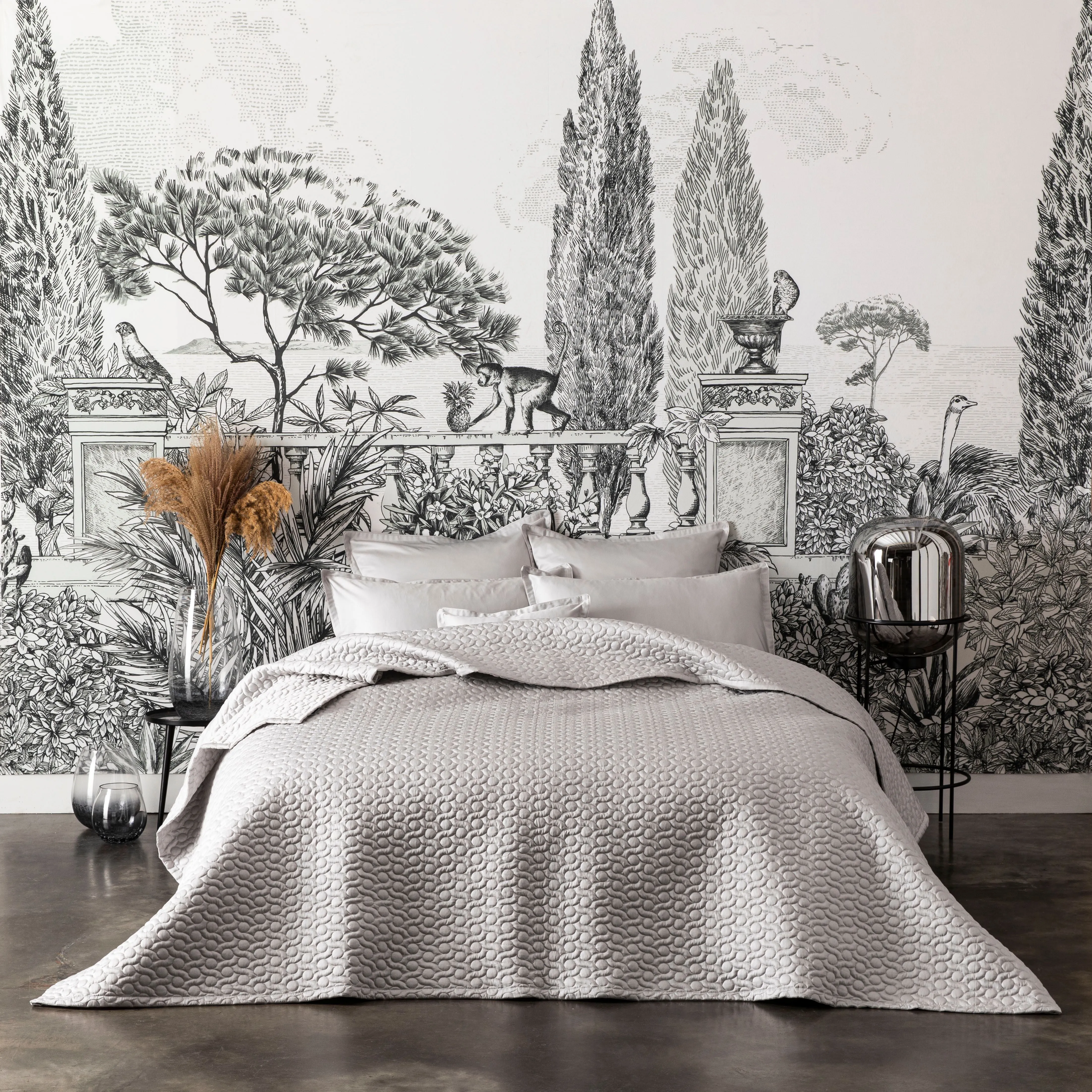 poésie quilted coverlet