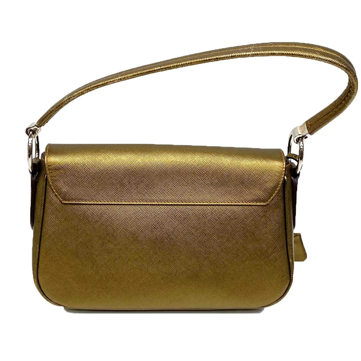 Prada Bronze Saffiano Lux 1 Shoulder Bag