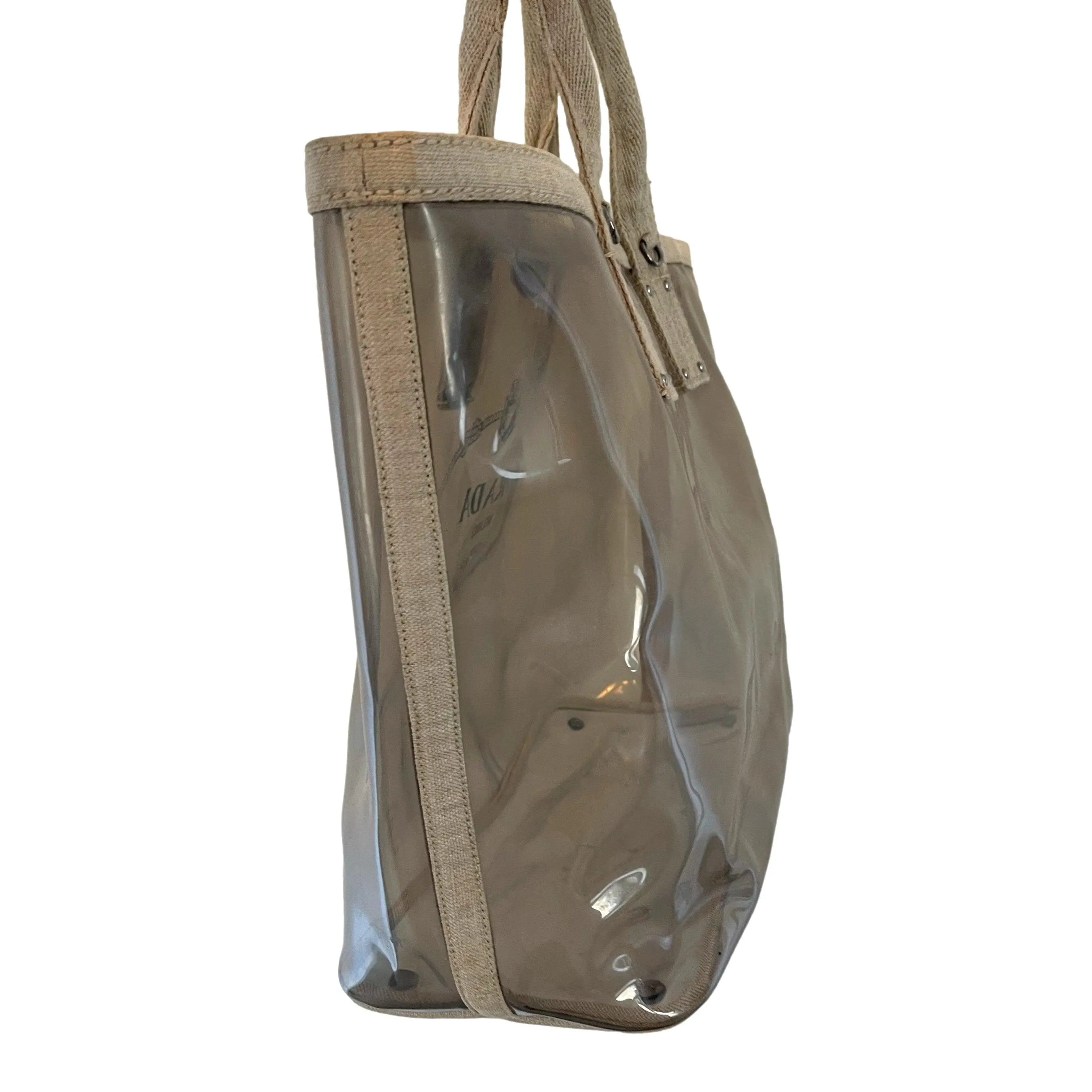 Prada Transparent Logo Jumbo Tote