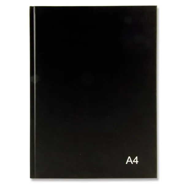 Premier A4 160pg Hardcover Notebook - Bold Assorted Pack 4