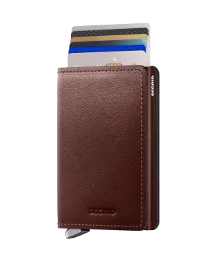 Premium Slimwallet  Dusk Dark Brown RFID Secure
