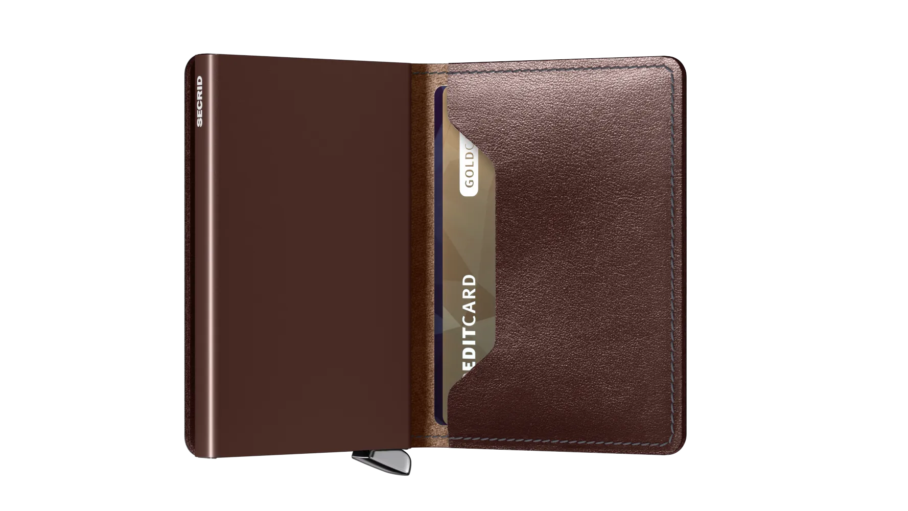 Premium Slimwallet  Dusk Dark Brown RFID Secure