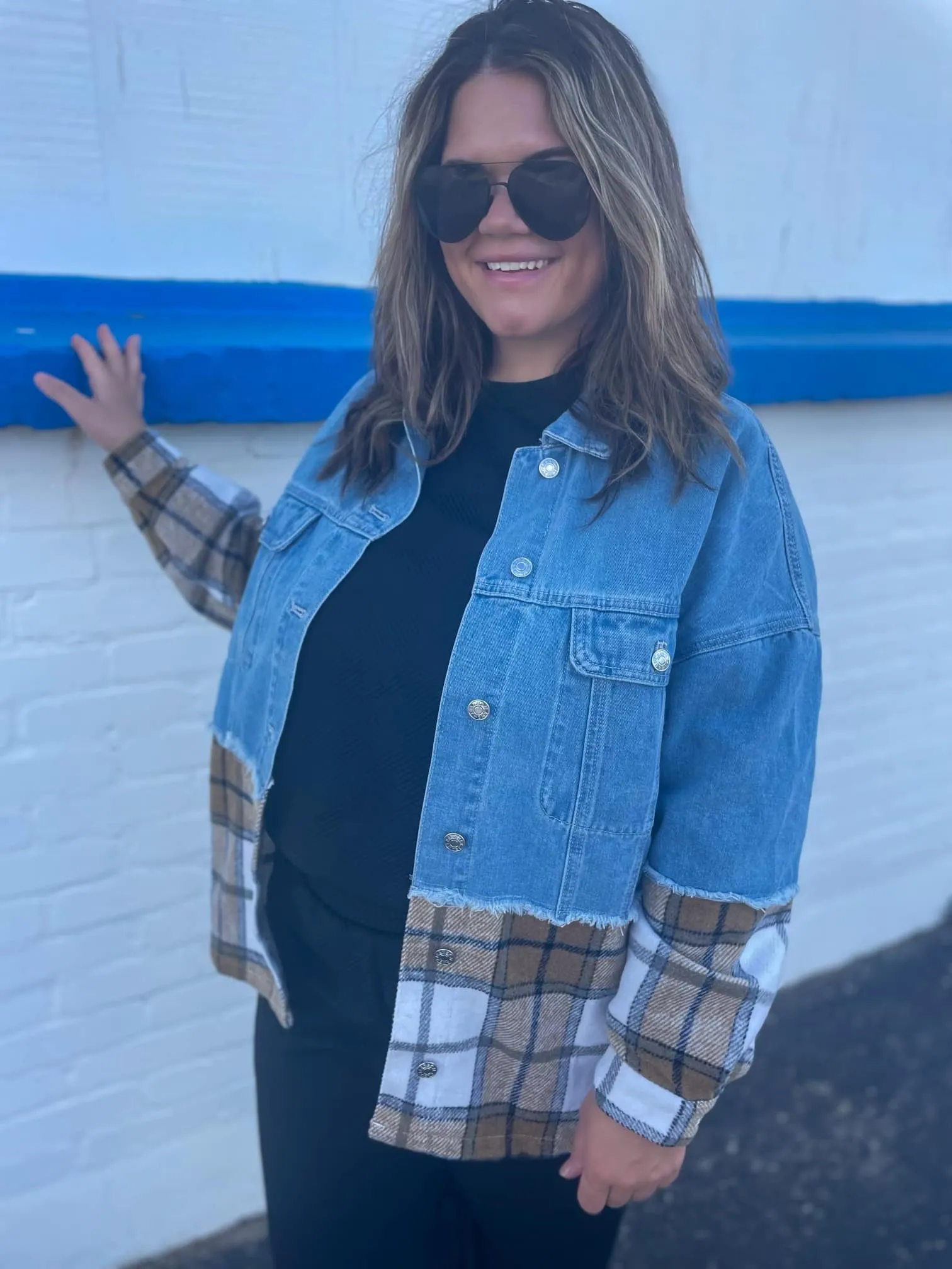 PREORDER: Telluride Denim   Plaid Jacket