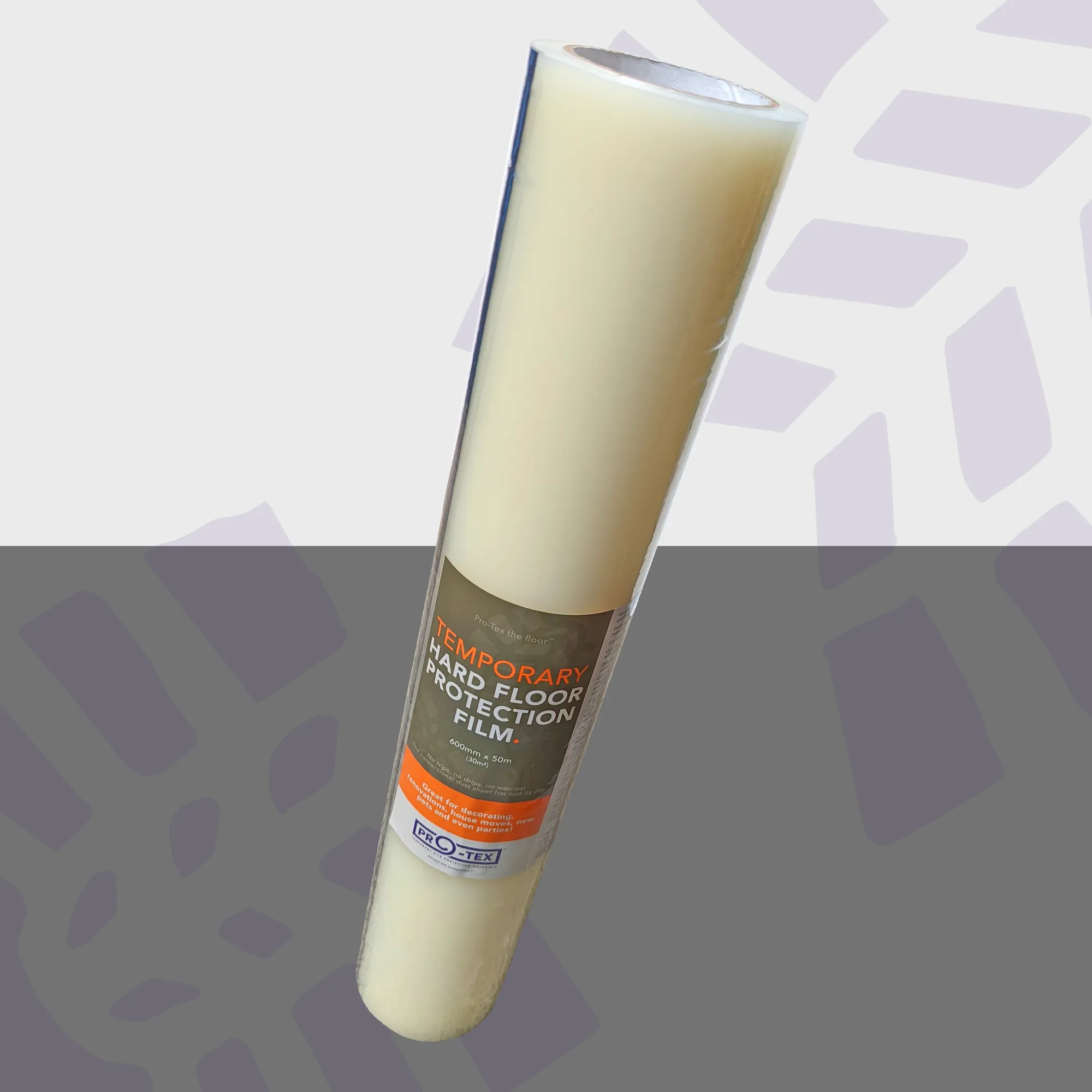 PRO-TEX Temporary Hard Floor Protection Film - 50m x 600mm (70mu)