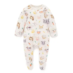 Purebaby Farm Friends Thick Romper