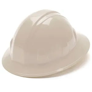 Pyramex SL Series Hard Hat, Full Brim, 4 Point Ratchet Suspension