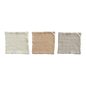 Quilted Cotton Terry Wash Cloth w/ Loop