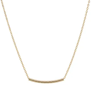 Quilted Design Tube Necklace