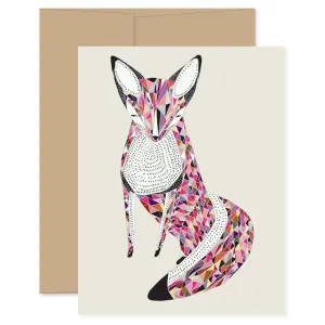 Quilted Fox Card - Retiring Soon!