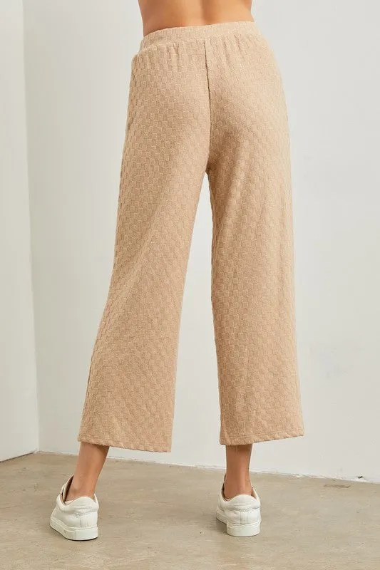 QUILTED LOUNGE PANTS (part of a set)