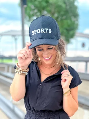 "Sports" Textured Ball Cap