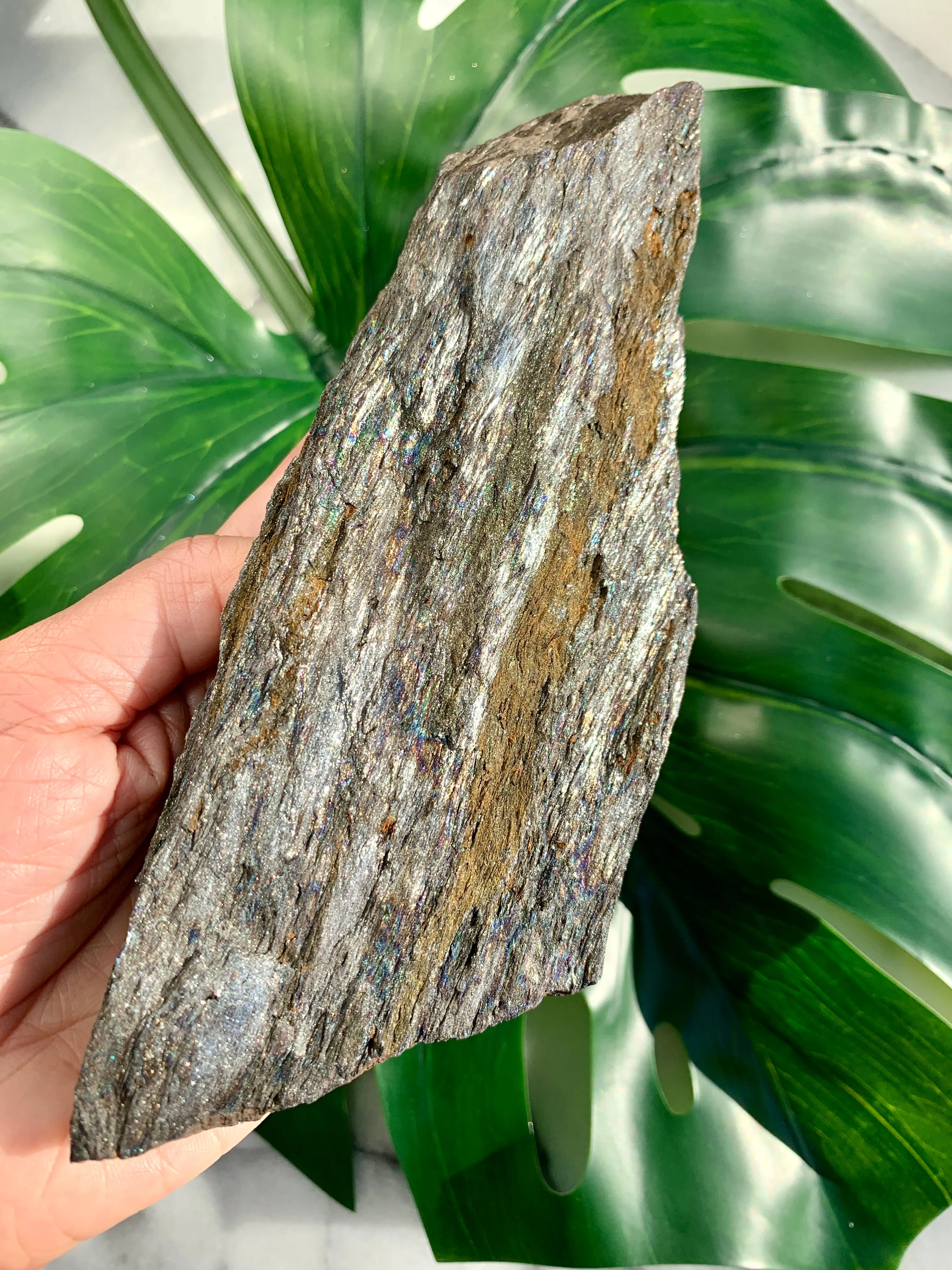 Rainbow Hematite Large Raw Shimmery Crystal