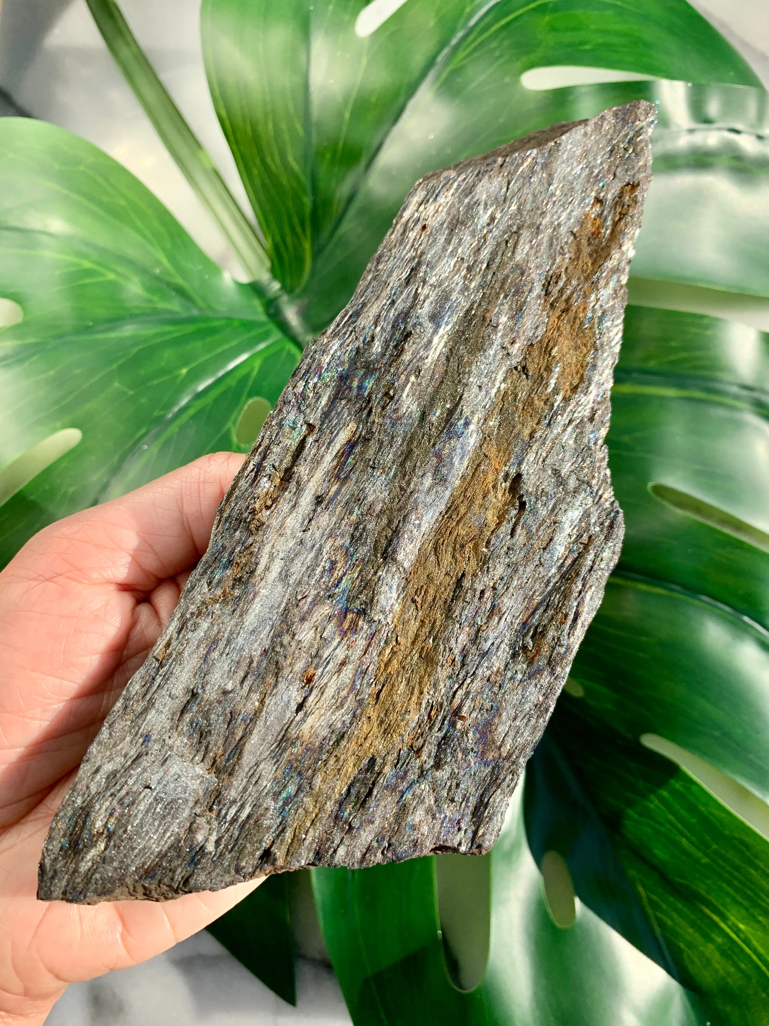 Rainbow Hematite Large Raw Shimmery Crystal