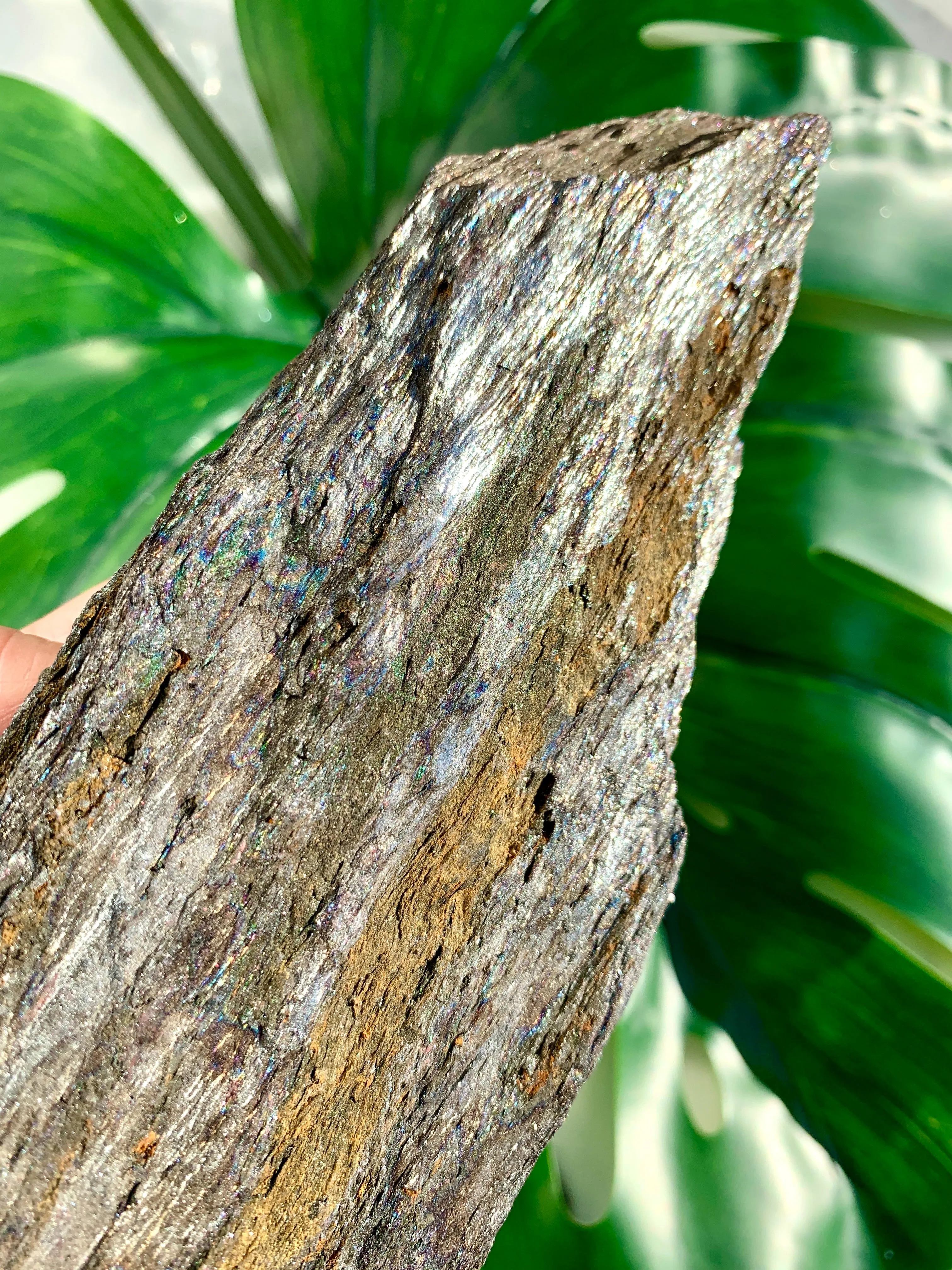 Rainbow Hematite Large Raw Shimmery Crystal