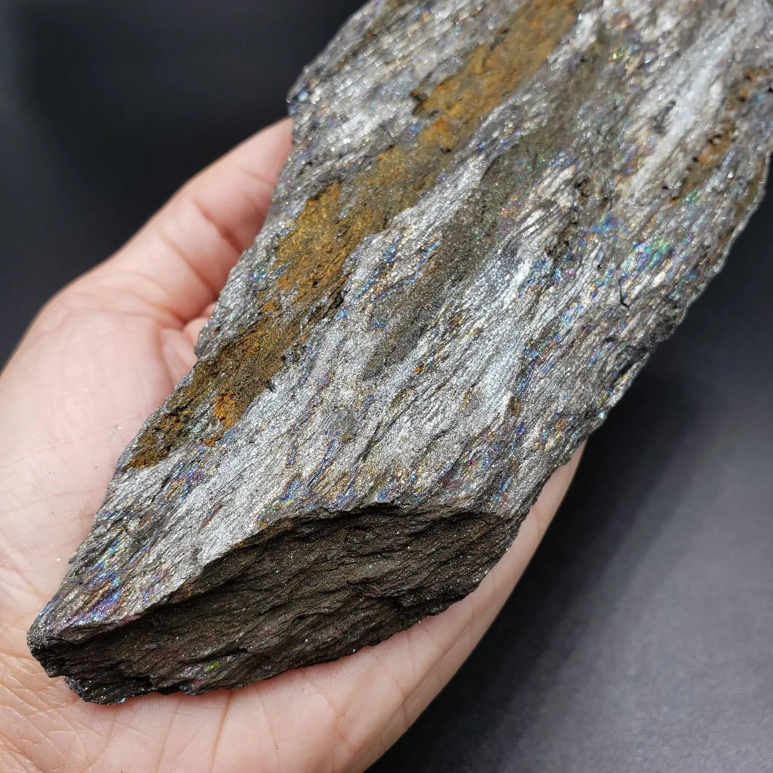 Rainbow Hematite Large Raw Shimmery Crystal