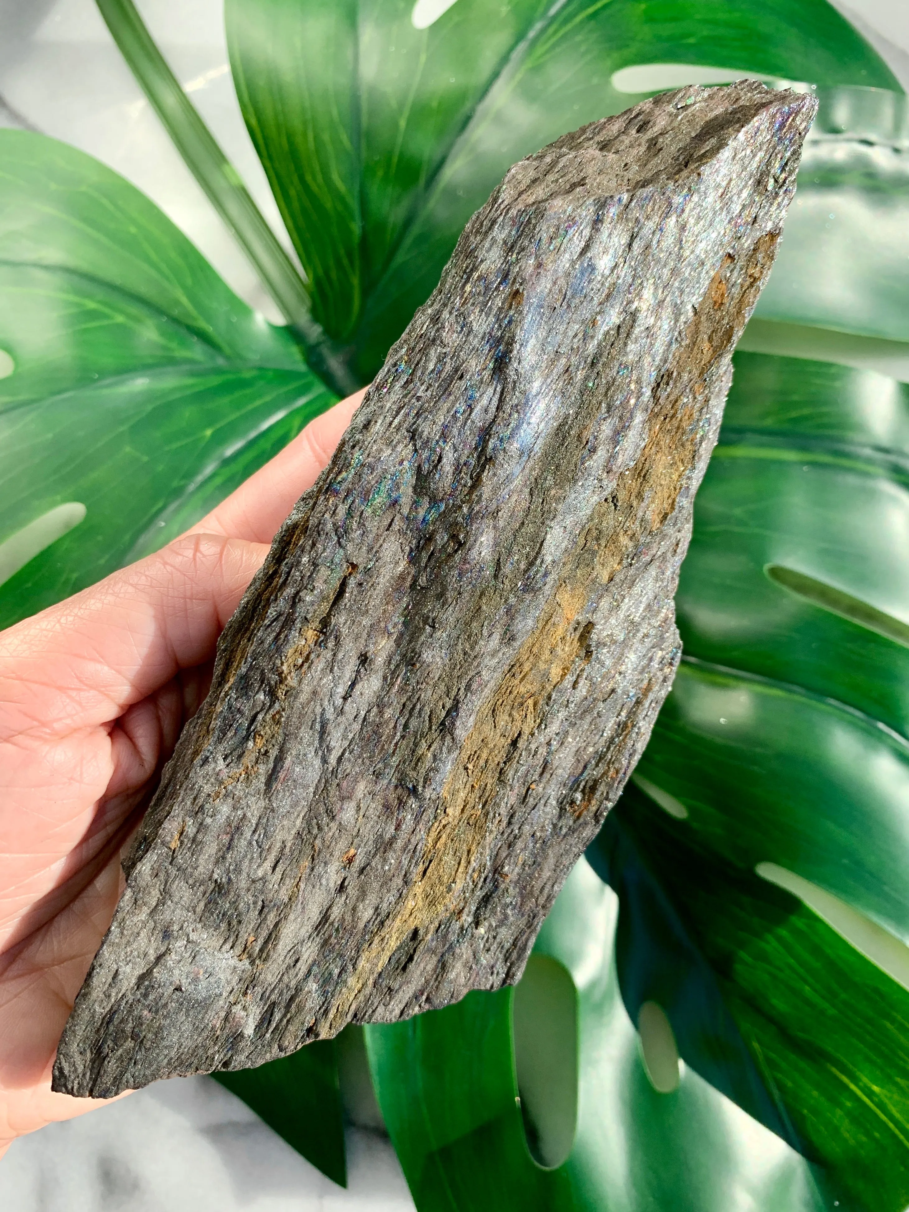 Rainbow Hematite Large Raw Shimmery Crystal