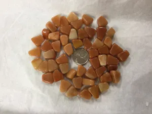 Red aventurine (orange colour), small tumbled