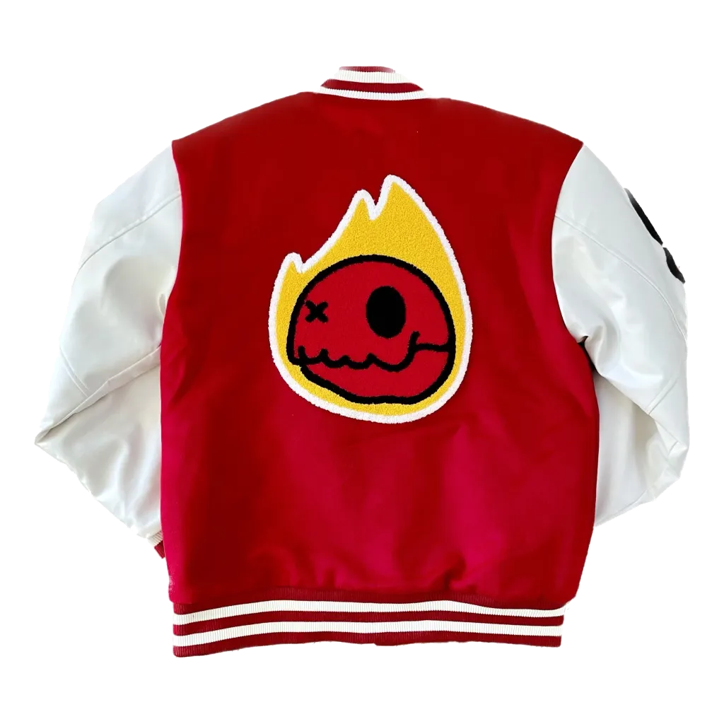 Red Long Lost Varsity Jacket
