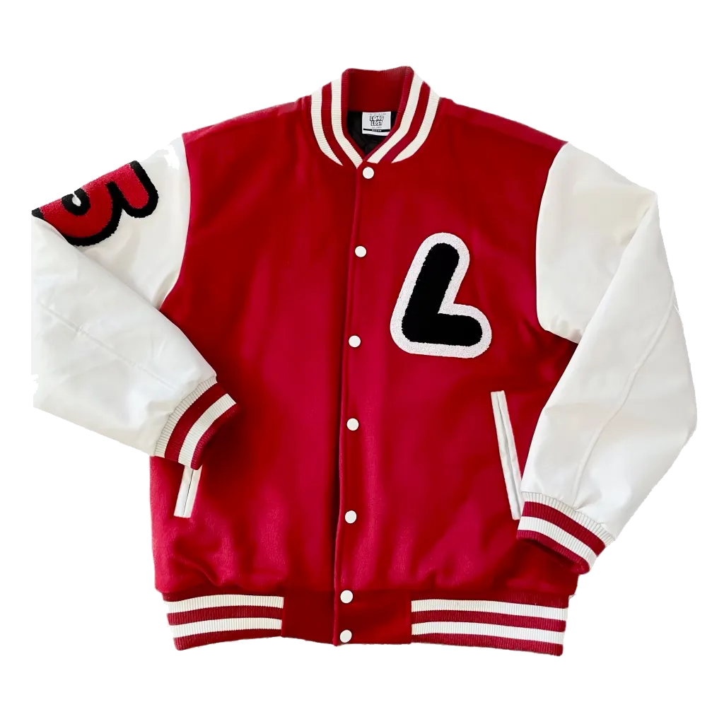Red Long Lost Varsity Jacket
