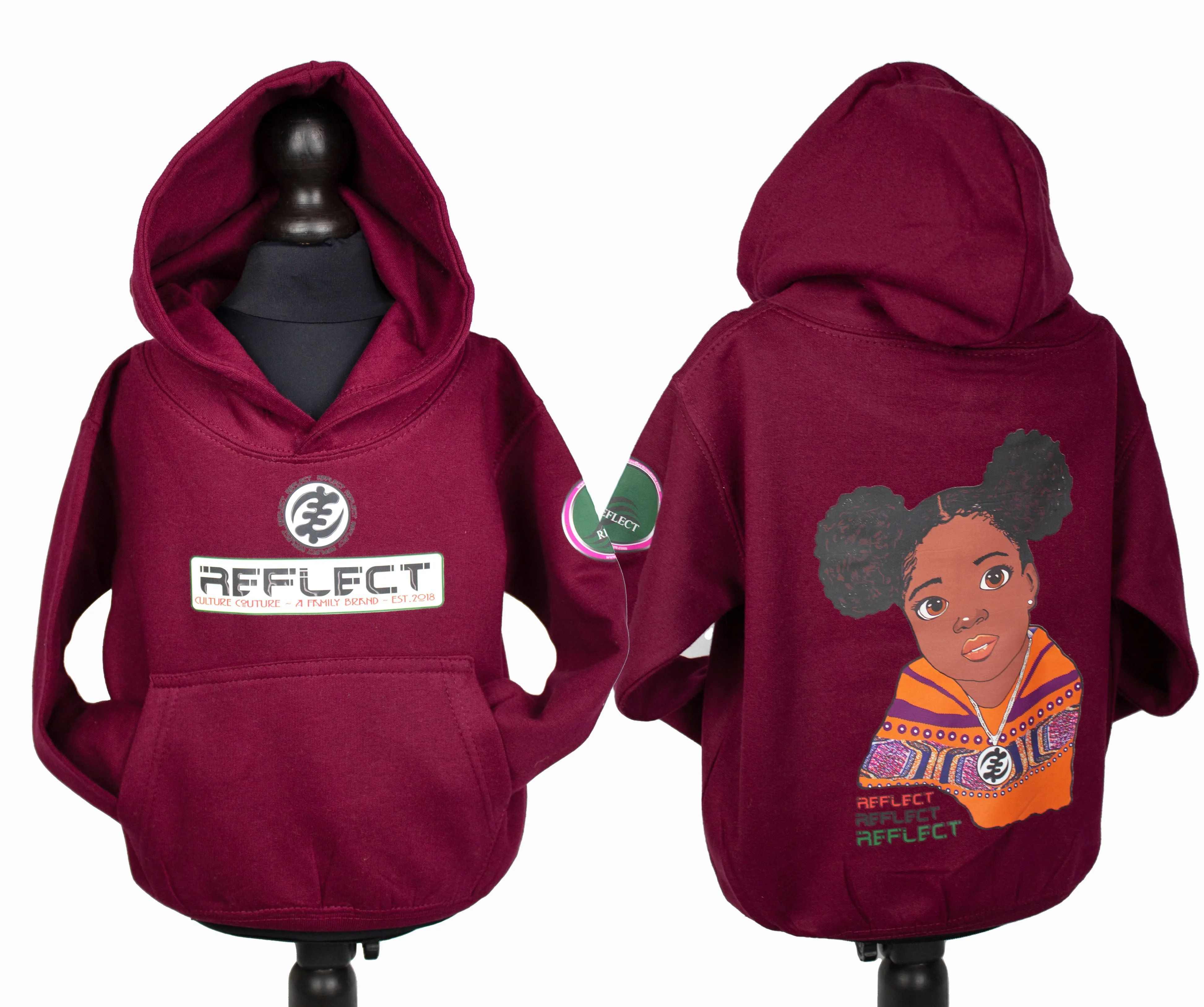 REFLECT Hoodie Girls 2 [BURGUNDY]